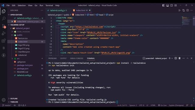 Setup Tailwind CSS in ReactJS in 2023 смотреть онлайн