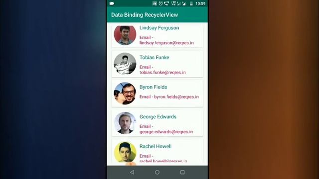 Android data binding with RecyclerView смотреть онлайн