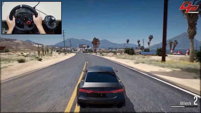 2020 Audi RS7 Sportback C8 - Grand Theft Auto V - Logitech G29 Gameplay смотреть онлайн