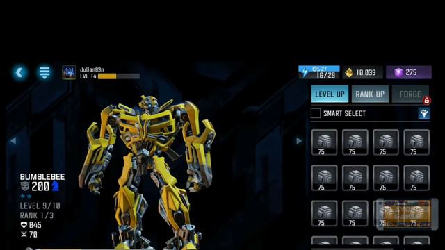 Fighting Game|TRANSFORMERS Forged To Fight|Rank Up BUMBLEBEE|WheelJack Vs Rhinox|ANDROID GAMEPLAY