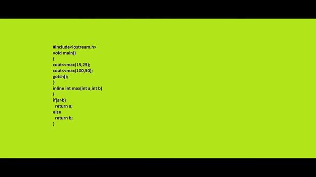 Develop a C++ inline function to find the maximum of two numbers. смотреть онлайн