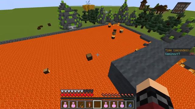 КАК МНЕ СПАСТИСЬ ОТ ЭТОЙ ЛАВЫ!?ОНА ВЕЗДЕ!!ПОЛ ЭТО ЛАВА МАЙНКРАФТ смотреть онлайн