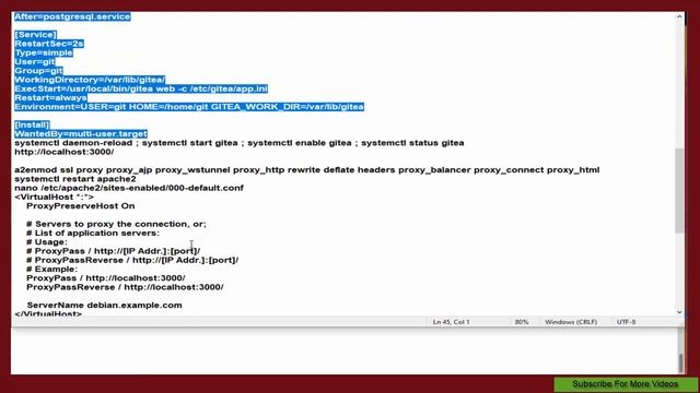 Debian 11 - installing Gitea with PostgreSQL Apache HTTP Server смотреть онлайн