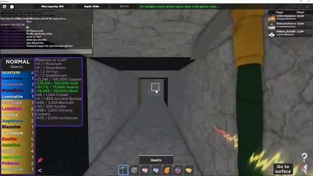 Roblox REx: Reincarnated - Grinding for rare ores FT: 2 friends смотреть онлайн