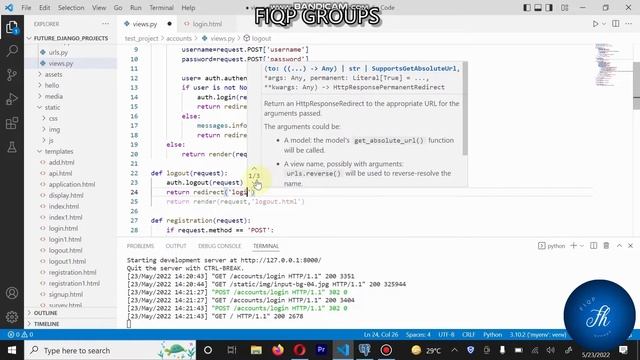 User authentication , login and logout in Django | DJANGO TUTORIAL SERIES | URDU/HINDI | Part - 19 смотреть онлайн