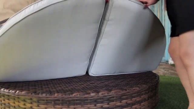 Диван трансформер Violetta из искусственного ротанга смотреть онлайн