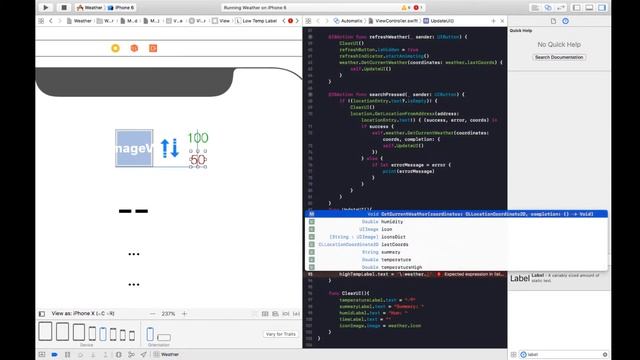 Making An iOS Weather App - Using More Info From Our Weather API 14/15 смотреть онлайн