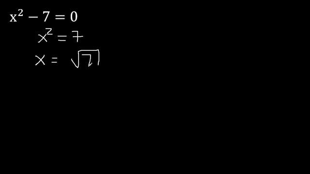 x^2-7=0 , ecuaciones cuadraticas , hallar x con exponente 2 смотреть онлайн
