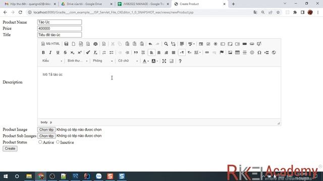 Rikkei Academy - Java - Module 03 - JSP Servlet - Upload file - part 02 смотреть онлайн