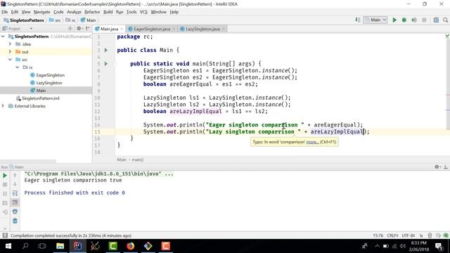 The Singleton Pattern [Java Interview Questions Made Easy] смотреть онлайн