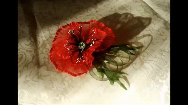 Брошь Красный Мак своими руками (DIY brooch) АНОНС смотреть онлайн