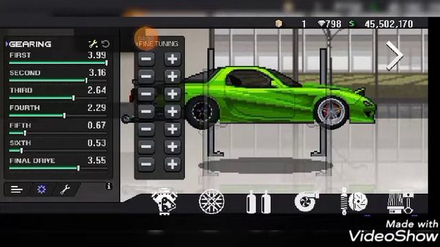 Pixel car racer - Mazda FD3S Rx7 swap 2jz rotor engine смотреть онлайн