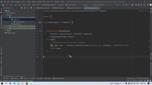 Material Design TabLayout in Android Studio With Kotlin Part 1 смотреть онлайн