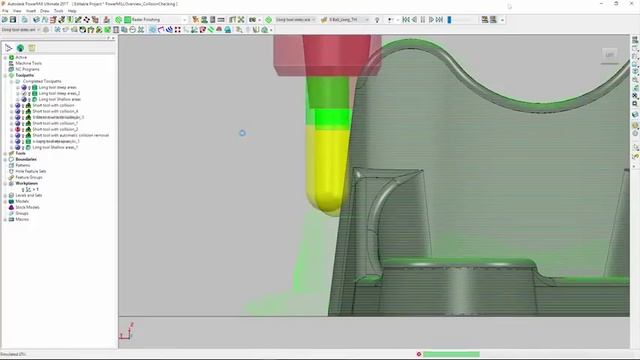 PowerMill. Проверка на столкновения и зарезы