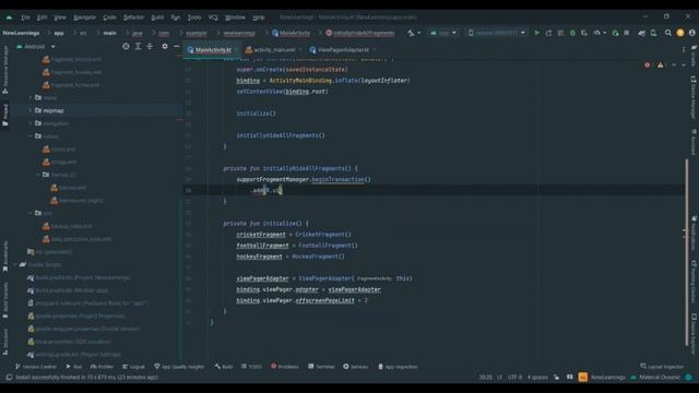 Bottom Navigation And Tablayout With ViewPager смотреть онлайн