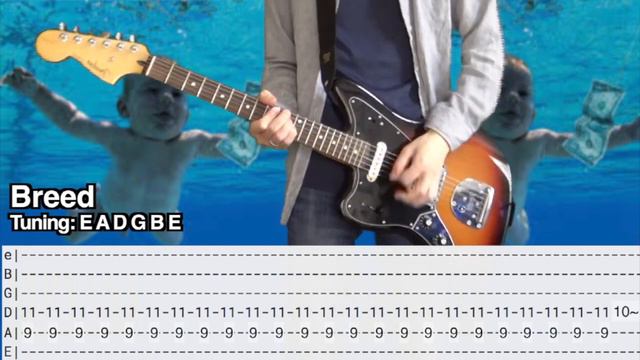 (TAB) Top 10 Nirvana Riffs Guitar Cover with Tabs смотреть онлайн
