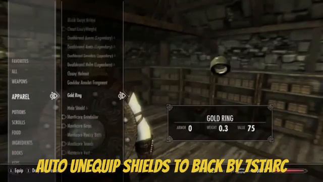 Skyrim SE Xbox One Mods|Auto Unequip Shields To Back смотреть онлайн