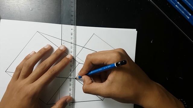 Let's Draw a 4D Cube, (step by step) AC Art School. смотреть онлайн