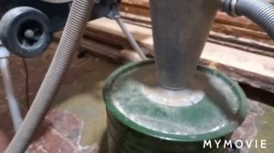 Самодельный циклон для сбора опилок (стружкосос).