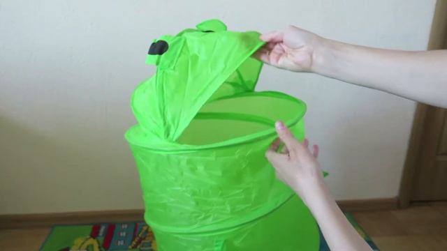 Корзина для хранения игрушек "Лягушка" от BONDIBON | Организация хранения игрушек в детской комнате смотреть онлайн