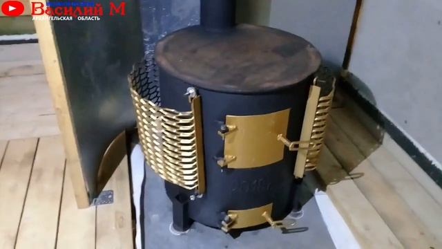 Печь для бани из трубы своими руками. Часть 2. Обзор смотреть онлайн