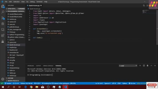 One Day Builds: Quick Access App [GUI Using PYQT5] смотреть онлайн