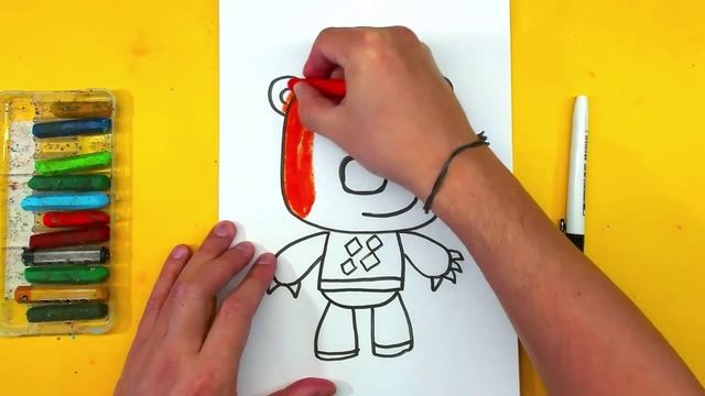 КЕША из мультика МИ-МИ-МИШКИ урок рисования для детей смотреть онлайн