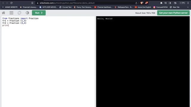 Add, subtract, multiply and divide on proper fraction in python online pycharm|FUN TIME WITH RIYA смотреть онлайн