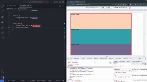 46. Frontender[1.0] Container vs Wrapper. Классы HTML & CSS