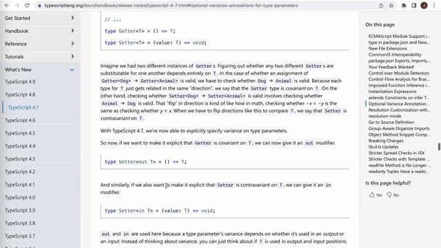 in & out in TypeScript 4.7 | JSer - TypeScript noob смотреть онлайн
