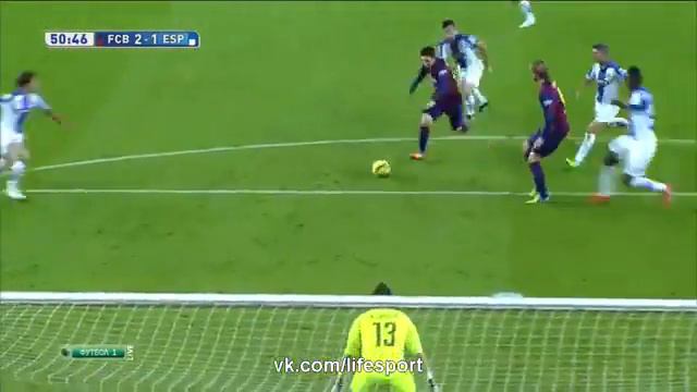Барселона 5-1 Эспаньол Хет-трик Месси Пике Педро смотреть онлайн