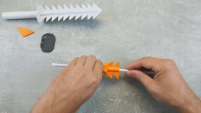 DIY - ? How to make a DRAGON SKELETON KNIFE out of paper. Origami knife. How to make a paper knife. смотреть онлайн