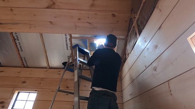 Vogelzang Defender Wood Stove and Selkirk Chimney Installation In The Off Grid Cabin смотреть онлайн