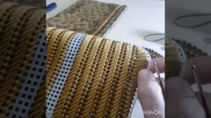 МК -обвязка вокруг  замка на пластиковой канве ,#канвапластиковая #сумкасвоимируками