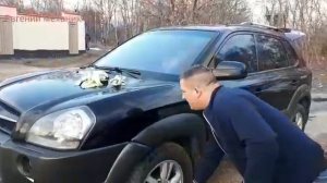 Полировка авто кузова бесцветным воском для обуви!