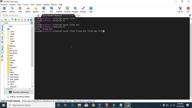 #8 - touch command on Linux CentOS 8 смотреть онлайн