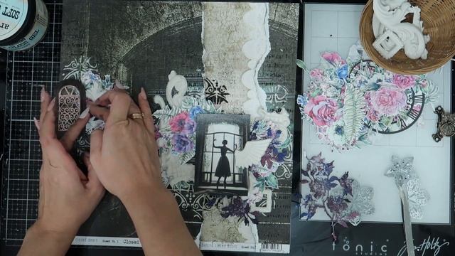 Mixed Media Layout | Страничка в технике микс-медиа
