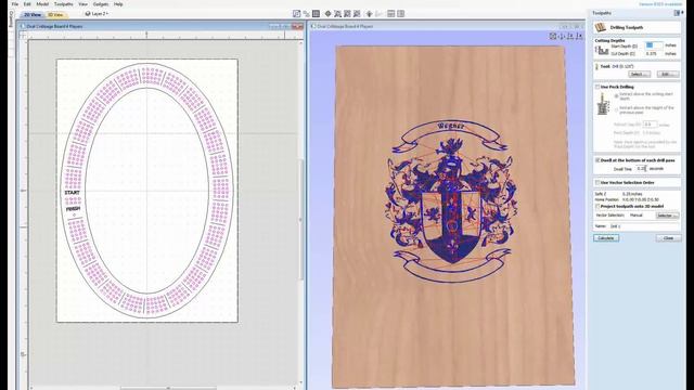 X Carve and Vectric Aspire Tutorial - Coat of Arms Cribbage Board смотреть онлайн