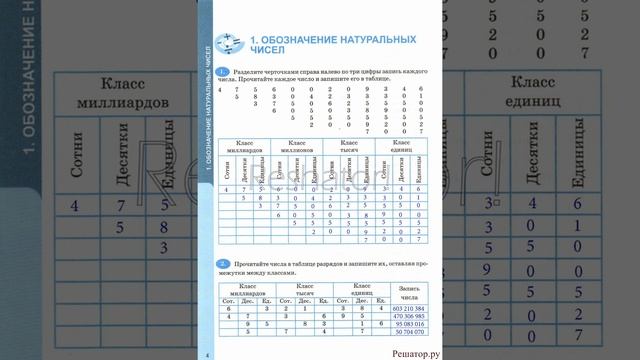 ГДЗ Рабочая тетрадь по математике 5 класс Ерина Т.М. страница 4 смотреть онлайн
