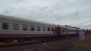 "Архив" ТЭП70-0572 с пассажирским поездом №098В Сыктывкар-Санкт-Петербург и приветливой бригадой!