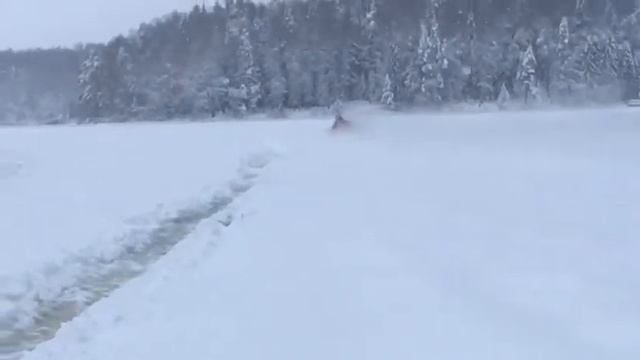 На снегоходе по льду Истра смотреть онлайн