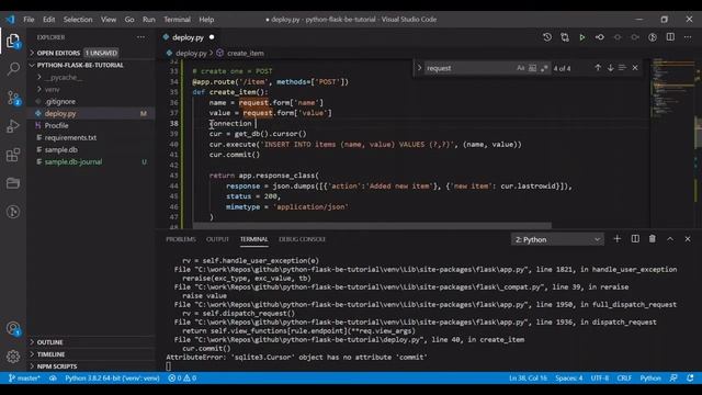 Part 3: RESTful api with Python Flask смотреть онлайн