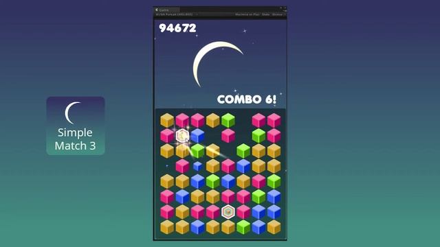 Simple Match 3 Game Template Preview смотреть онлайн