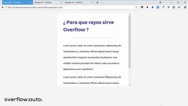 Para que rayos sirve la propiedad Overflow explicado en 3 ejemplos смотреть онлайн