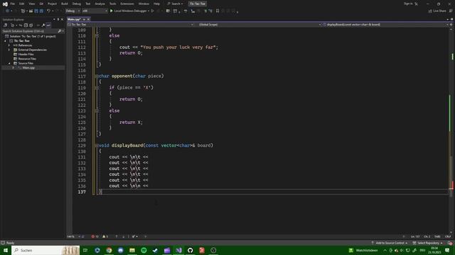 C++ Programming | Tic-Tac-Toe Game #3 смотреть онлайн