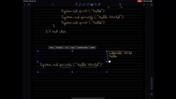 Java #3 print, println, string concatenation and label