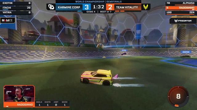 VITALITY Vs KCORP - 1/2 Finale - Worlds RLCS 2023