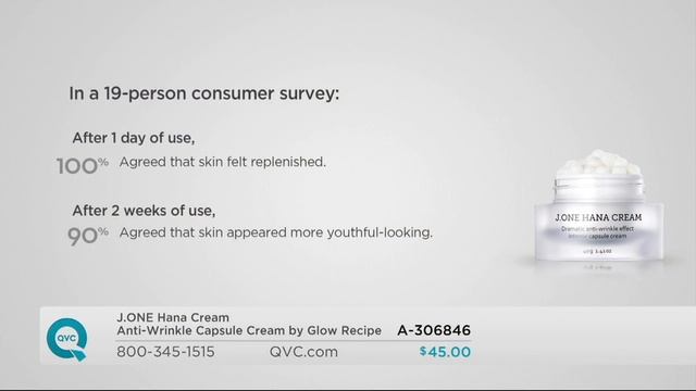 J.ONE Hana Cream Anti-Wrinkle Capsule Cream by Glow Recipe on QVC смотреть онлайн