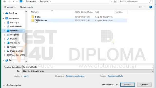 Guarde la hoja activa como plantilla usando el nombre mytemplate.xltx en la carpeta... смотреть онлайн