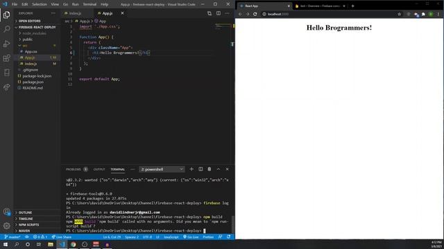 Deploying a React App Using Firebase смотреть онлайн